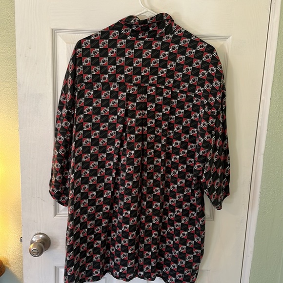 Harley Davidson 100% Silk Button Down Shirt - Picture 5 of 5